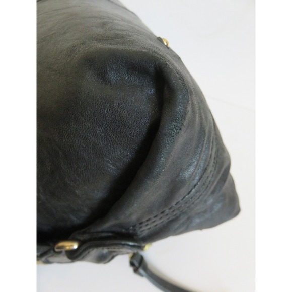 Botkier Bianca Satchel Tote Bag Black Leather Handbag - Picture 14 of 16